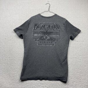 Y2K Blackarv Darkness Industries Mens Grey Gothic Affliction Grunge Emo Sz L